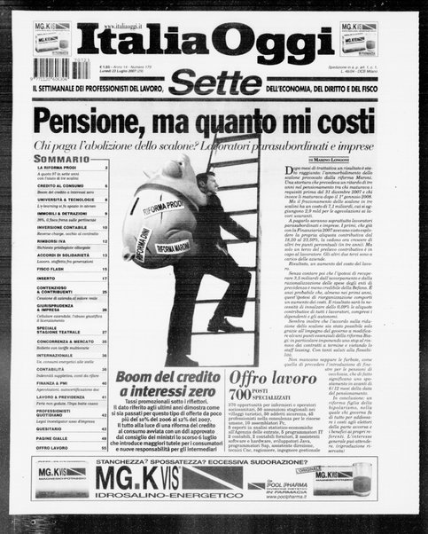 Italia oggi : quotidiano di economia finanza e politica